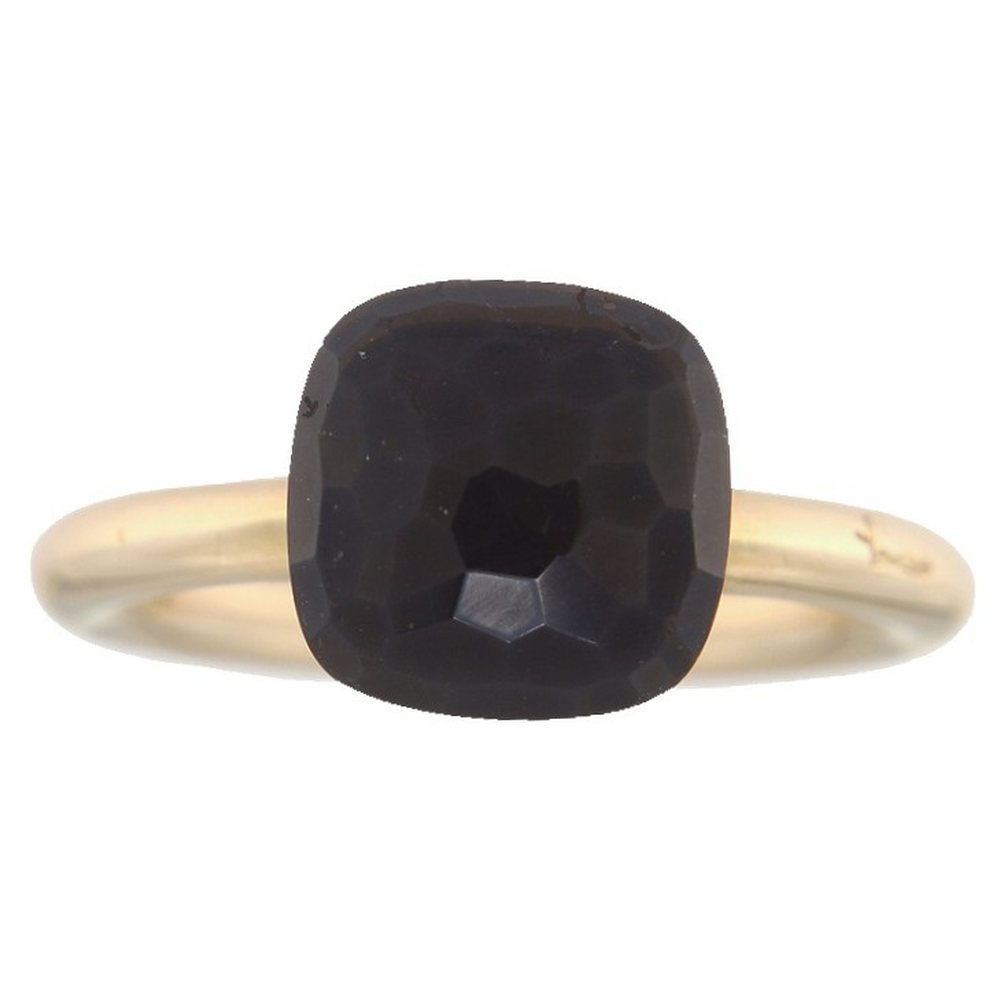 Rose gold ring with smoky quartz, photograph 1